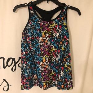 Nike colorful cheetah dry-fit workout top